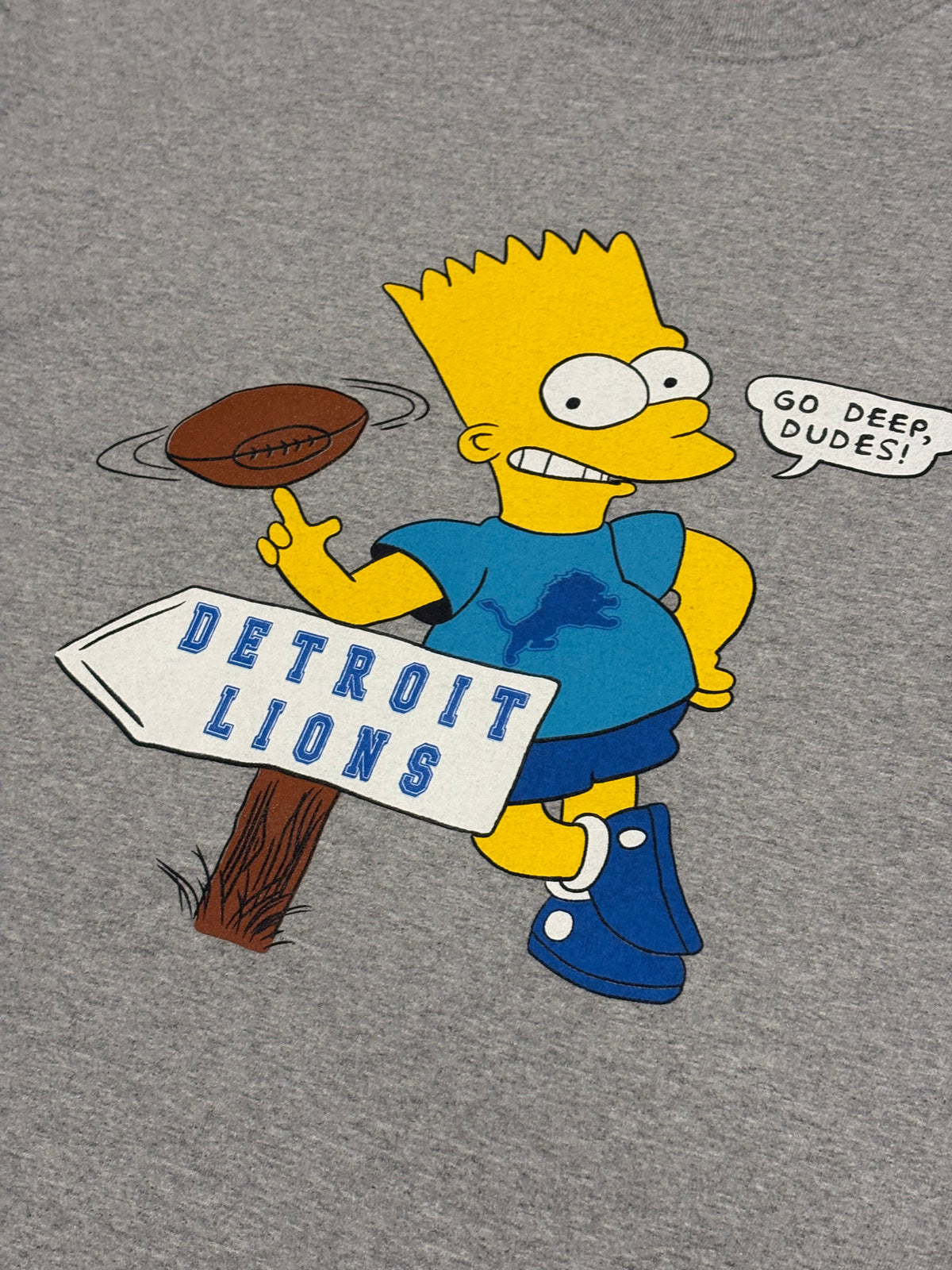 *Vintage inspired Bart Lions Grey T