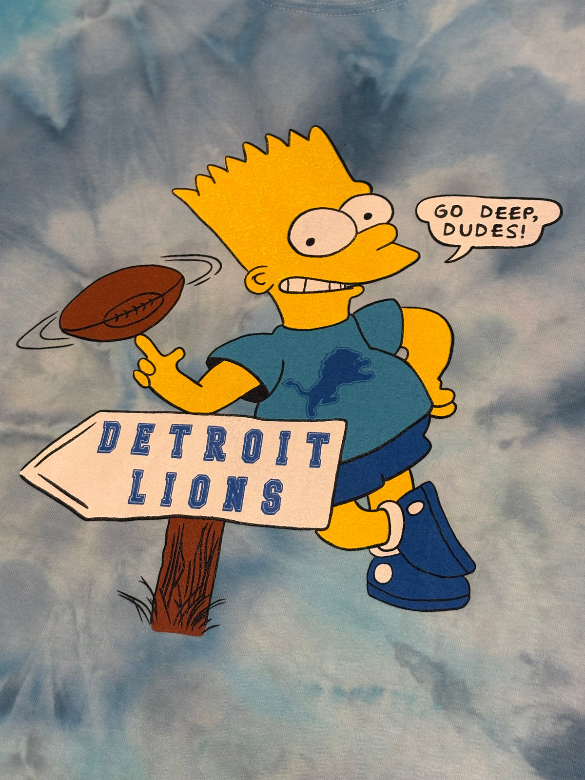 *Vintage inspired Bart Lions Ice Dye T