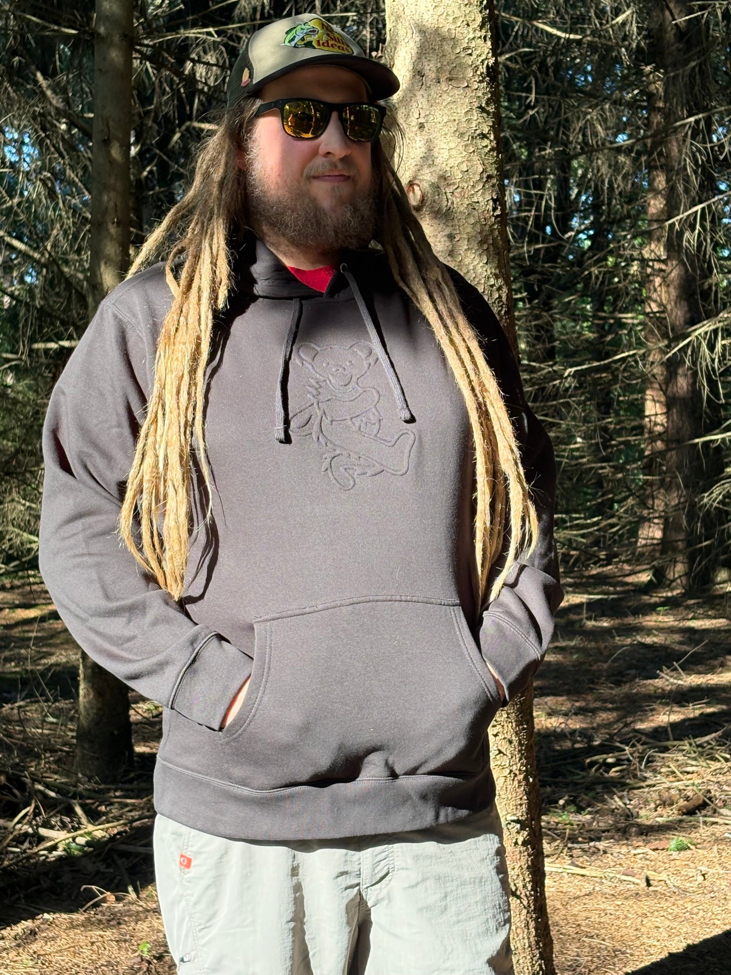 **Pre Sale** Dancing Bear embossed embroidery hoodie