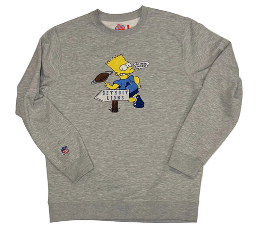 *Vintage inspired Bart Lions Grey Crewneck