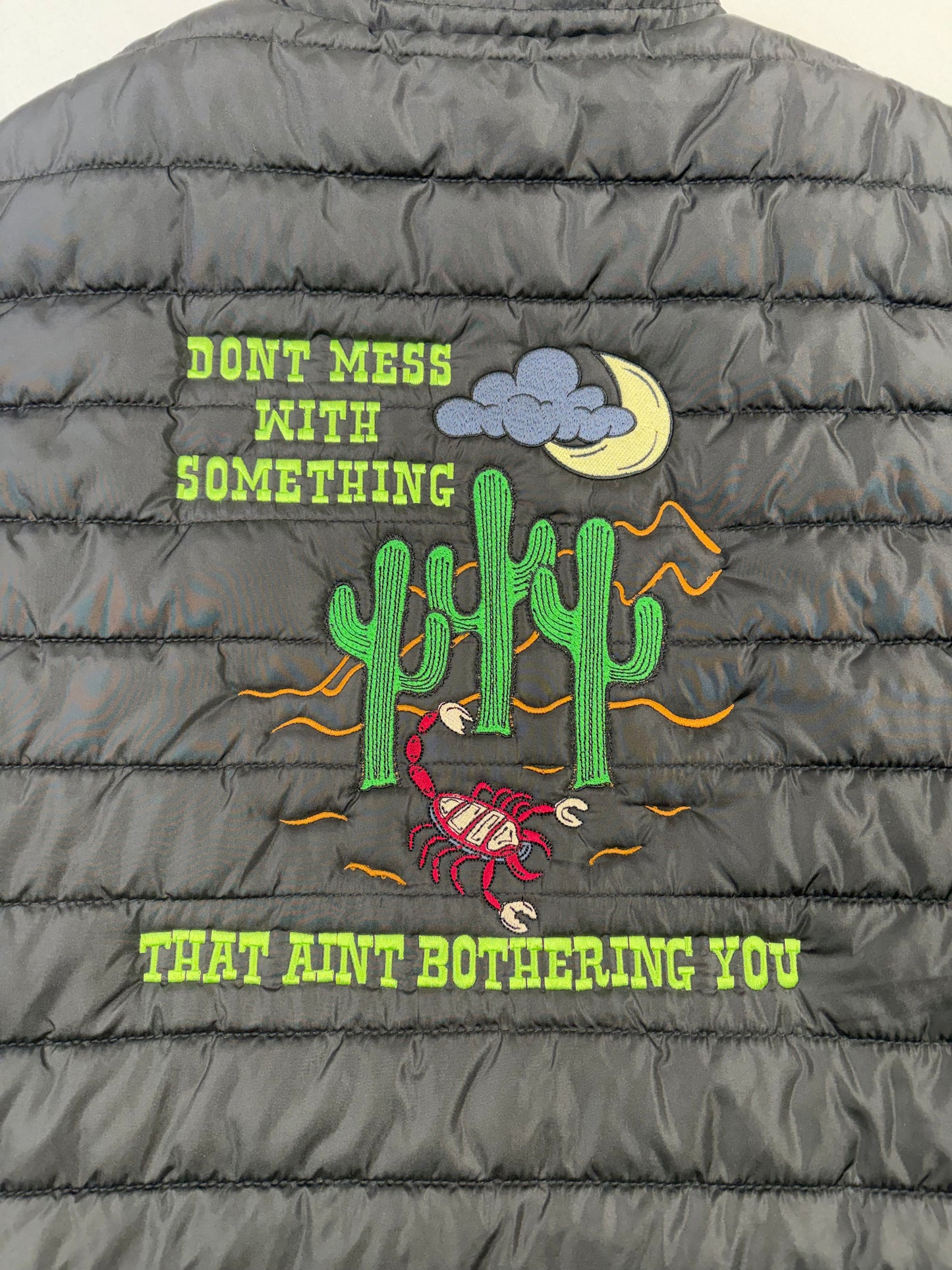 Don't Mess Upcycled Puffer Vest