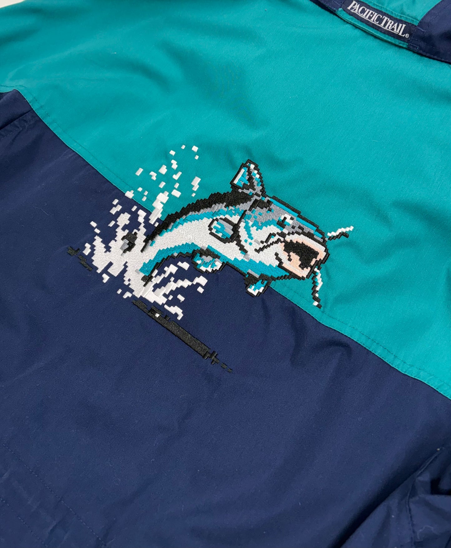 8-Bit Catfish Vintage Upcycled Jacket