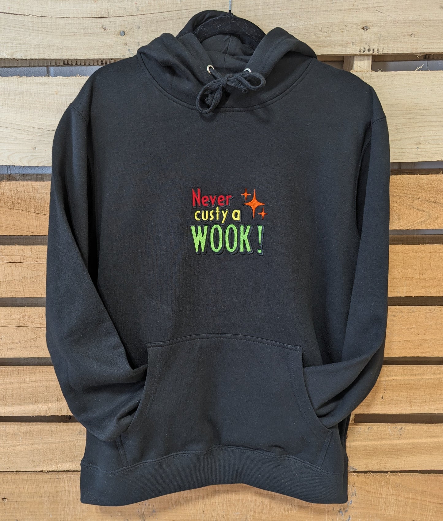 *"Never Custy A WOOK V2.0" hoodie*