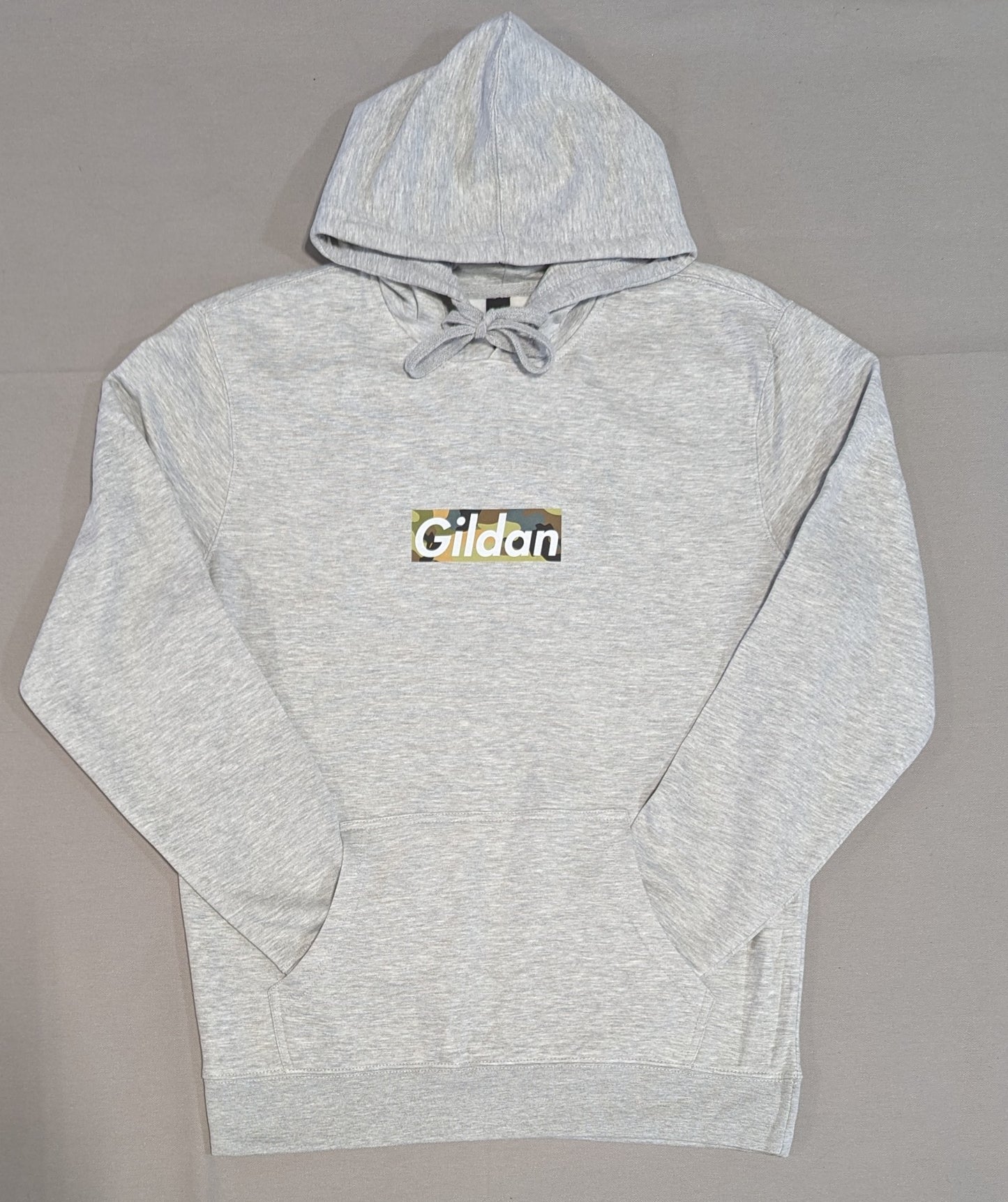 Camo Gildan Box Logo Hoodie