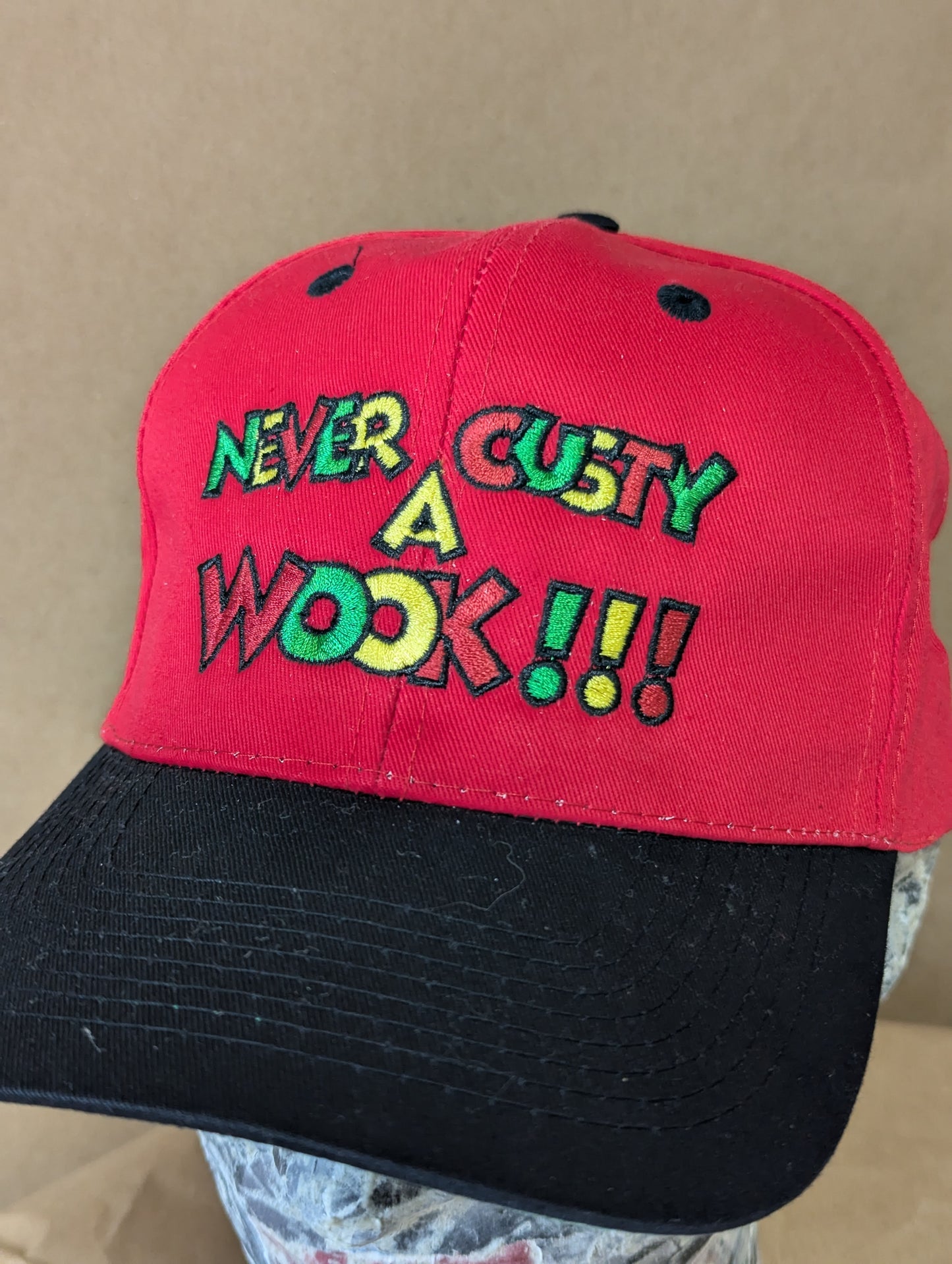 Goofy Wook Vintage Red and Black Baseball Hat